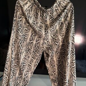 Snakeskin joggers